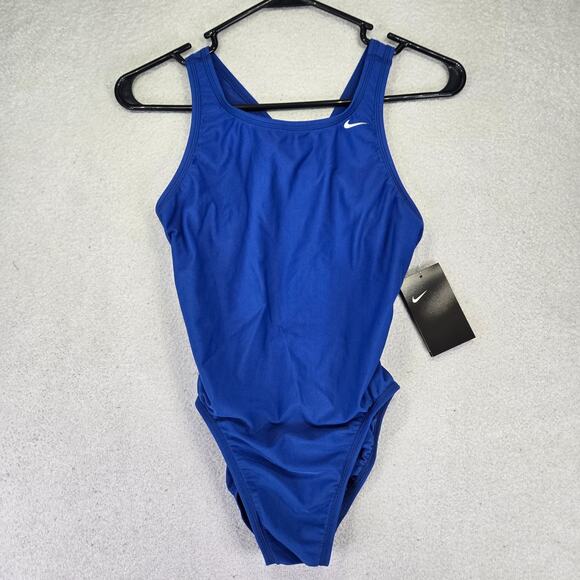 Nike Core Solids Fast Back Tank Swimwear Nylon Performance 32 Womens 6 Swim Suit - Picture 1 of 8